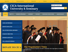Tablet Screenshot of cica-international.org